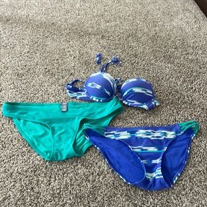 Aerie bathing suit 34a top and large bottoms